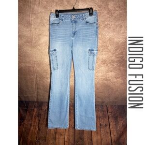 Indigo Fusion jeans~Size 8~EUC